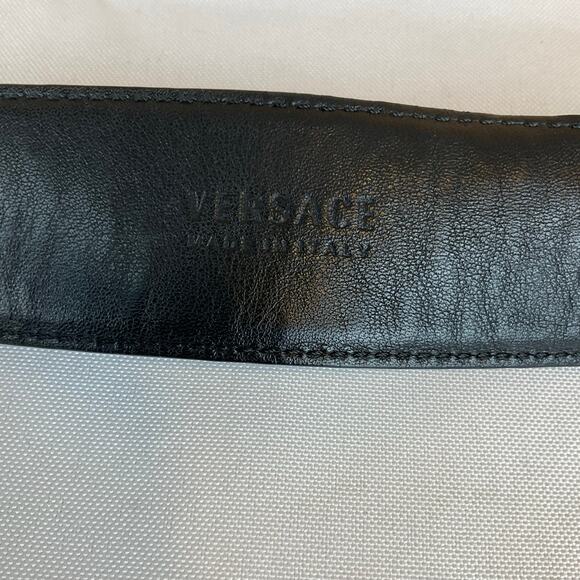 Versace Men's Leather Belt, Black- 85/34, DCDD690.DNAPA - Picture 6 of 9